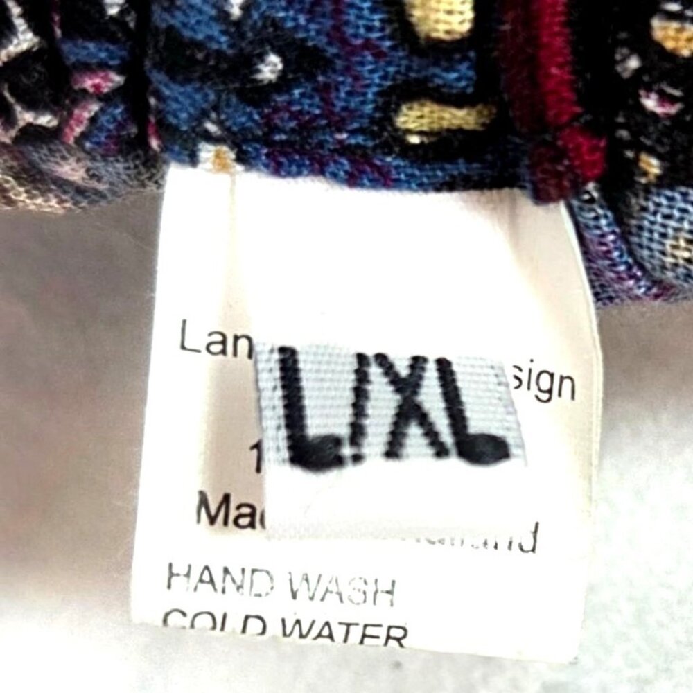 Lanna Bohemian Boho 70s Style Printed Smocked Halter Beach Midi Dress Size L/XL - Picture 6 of 8